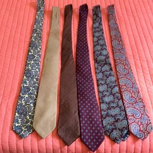 Men’s ties, lot of 6